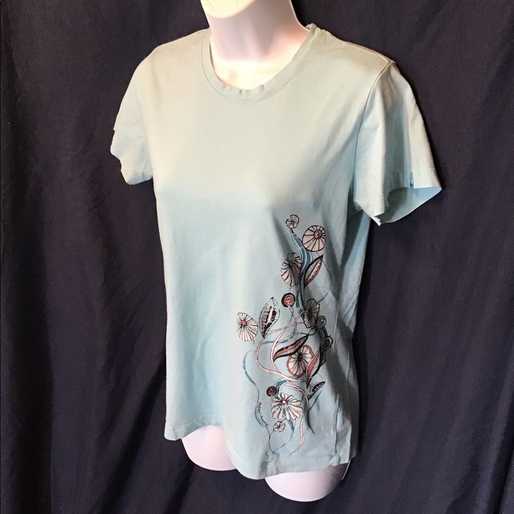 Outdoor Research mint t w/ floral design, Med.